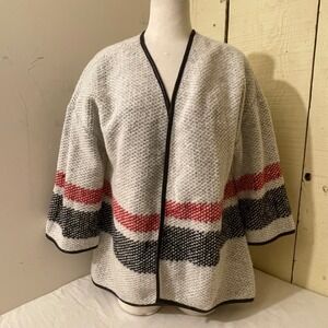 Barneys New York Womens Size‎ Medium Knit Cardigan Sweater Jacket Wool Blend